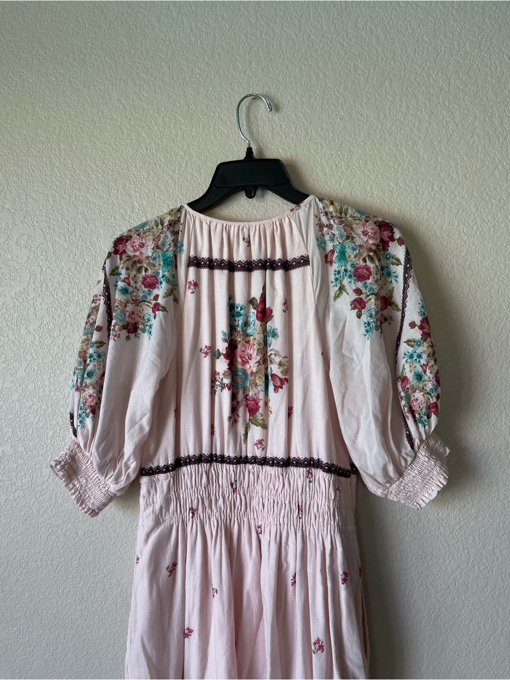 Anthropologie Somerset Puff-Sleeve Maxi Dress Petite M Cotton - Picture 6 of 9